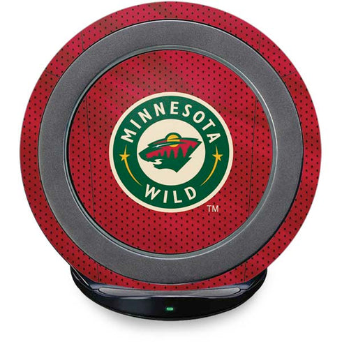 NHL Minnesota Wild Home Jersey Fast Charge Wireless Charging Stand Skin